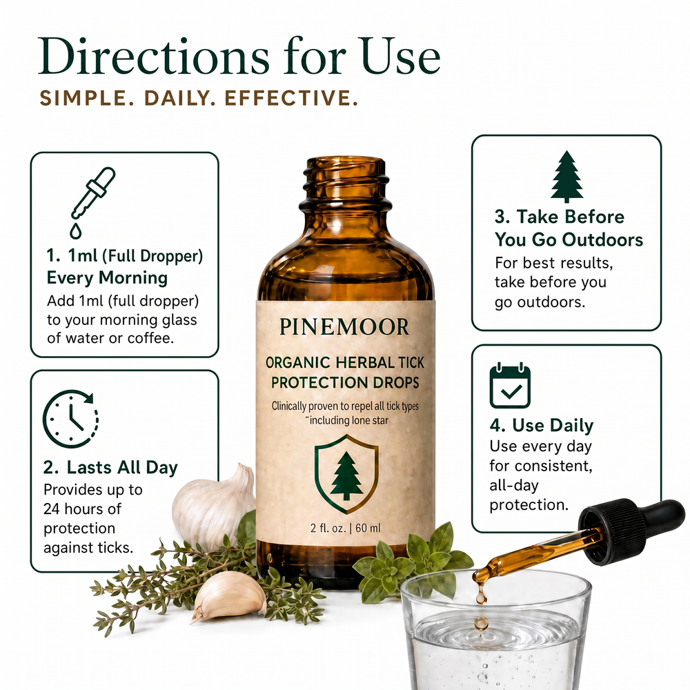 Organic Herbal Tick Protection Drops