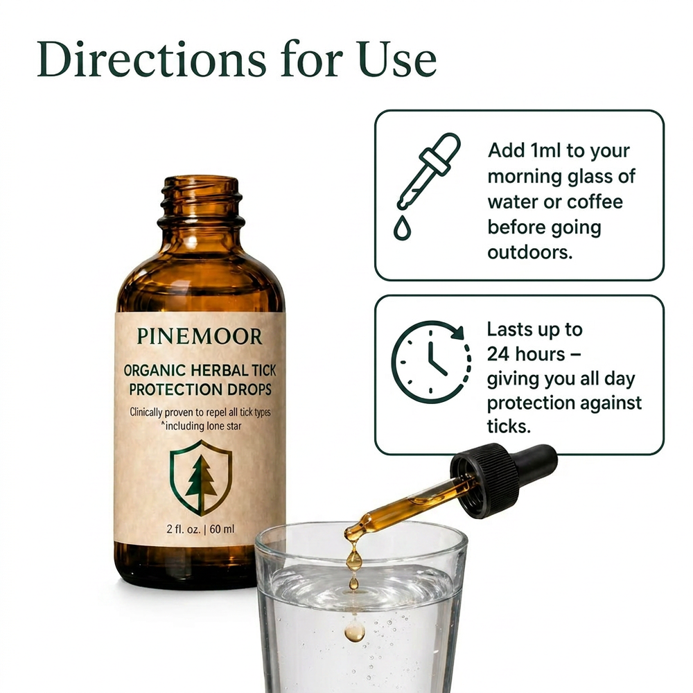 Organic Herbal Tick Protection Drops