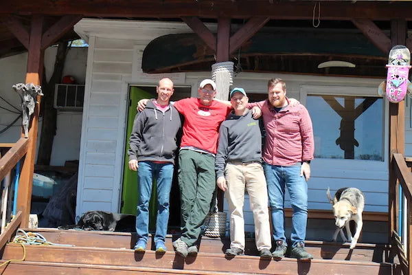 Outdoorsmen on the river